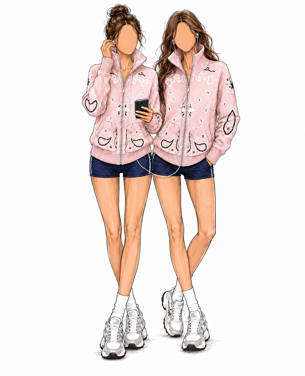 BABY PINK ZIP UP