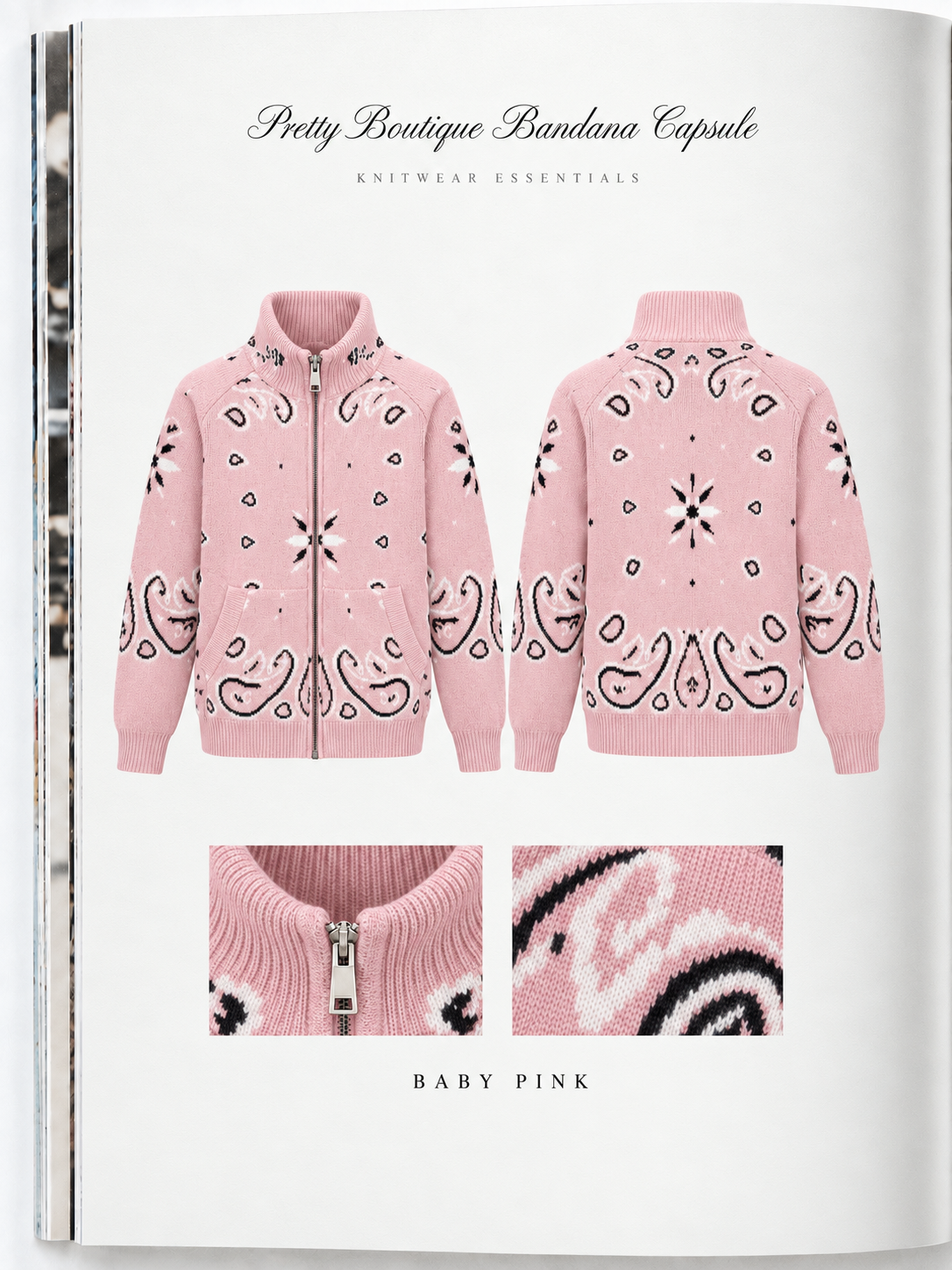 BABY PINK ZIP UP