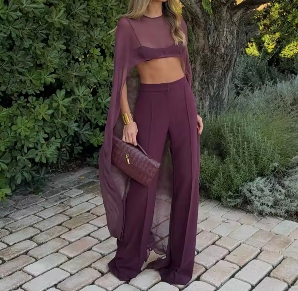 “Burgundy” Cape