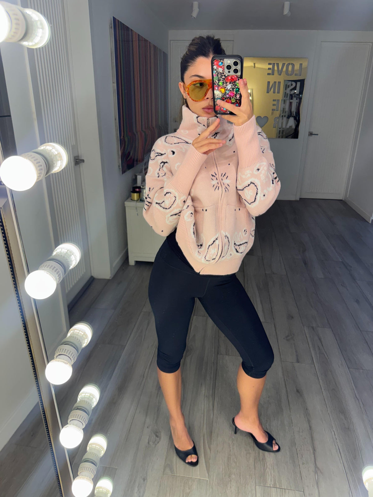 BABY PINK ZIP UP