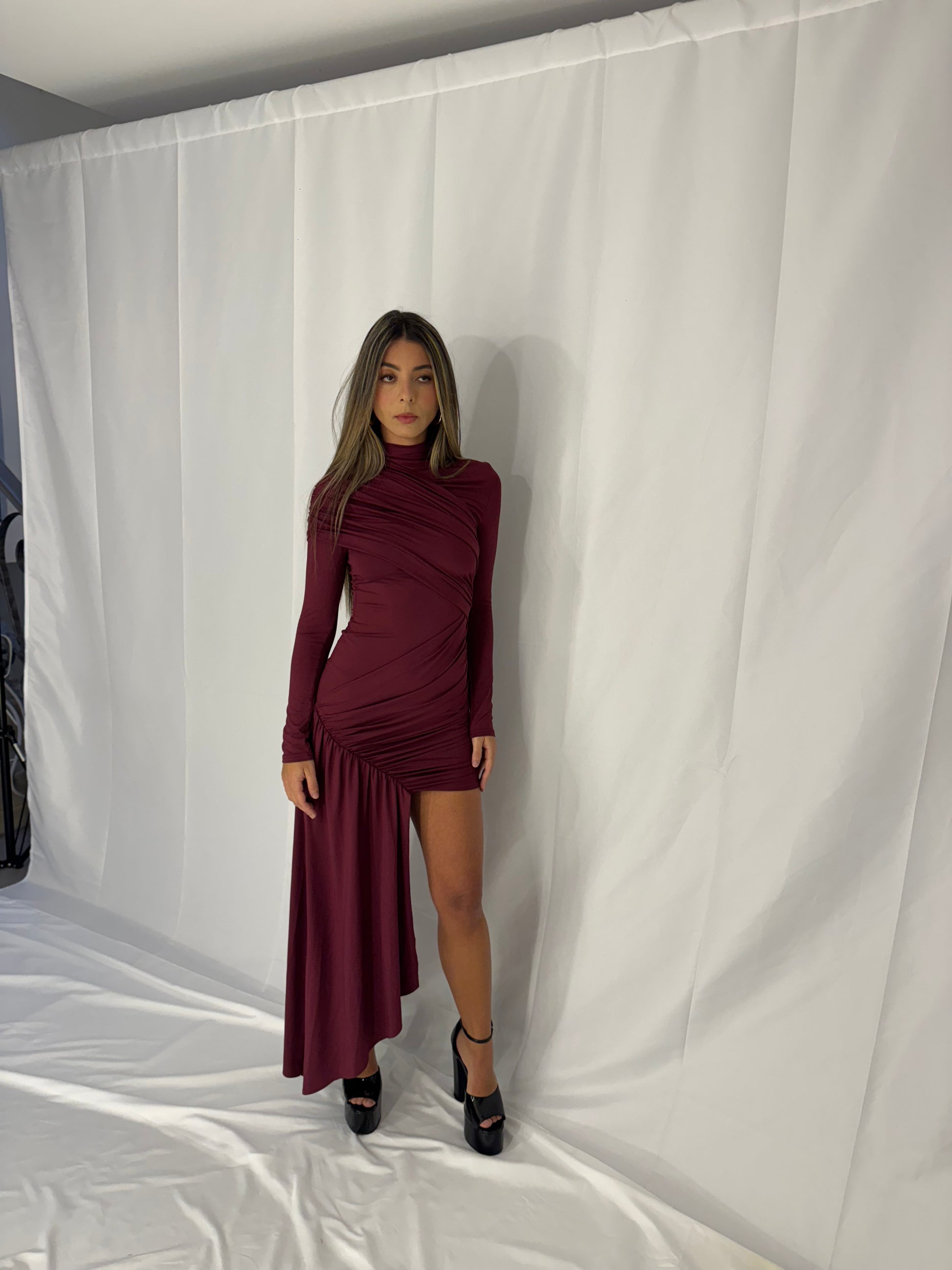 Vali Long Sleeve in Wine