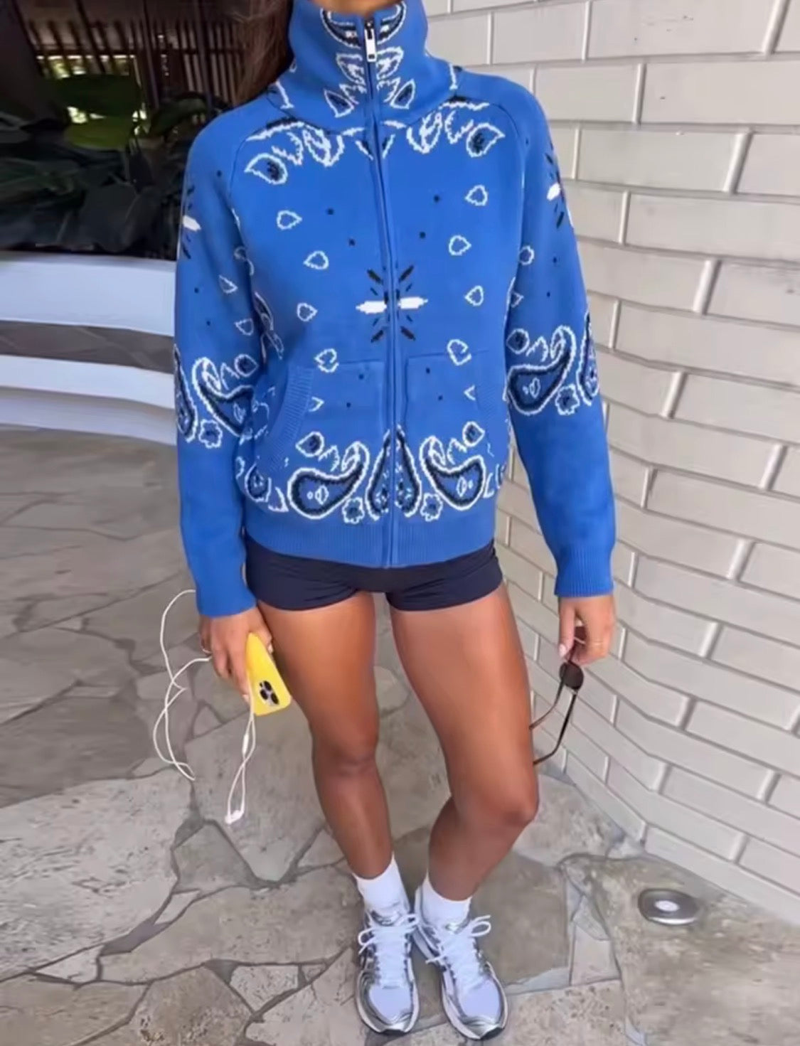 ROYAL BLUE ZIP UP