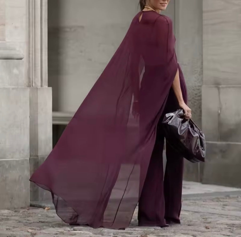 “Burgundy” Cape